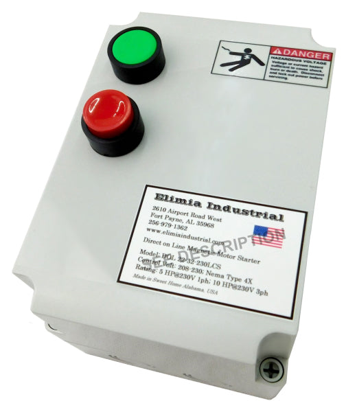 Push Button Motor 3 HP 480V Enclosed Motor Starter, Nema 4X, Push Button – Automated ...